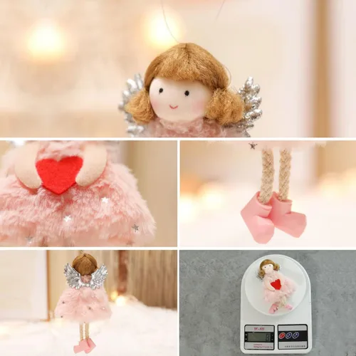 Vista 5 de FZBNSRKO 3 colgantes de ángel – Colgantes de ángel Nashville colgantes para Navidad, Año Nuevo, cumpleaños, boda, decoración del día de San Valentín