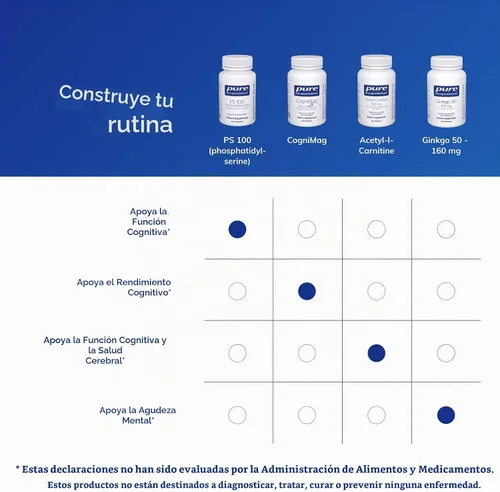 Vista 6 de Pure Encapsulations PS 100 Suplemento de fosfatidilserina para el cerebro y la memoria* 60 cápsulas