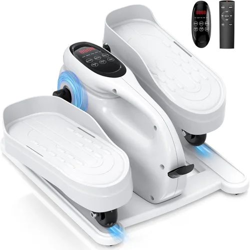Vista 8 de Under Desk Elliptical Machine for Senior Mini Elliptical Leg Exerciser with Remote Quiet Portable Electric Seated Foot Pedal Exerciser for Home