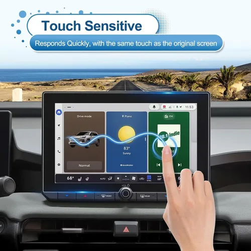 Vista 7 de Paquete de 2 protectores de pantalla RAV4 2026 para Toyota RAV4 (10.5 pulgadas Navi+12.3 pulgadas Dash) (LE/SE/XLE Premium/Woodland), vidrio