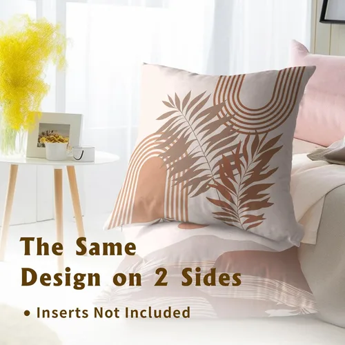 Vista 172 de Giwawa Juego de 2 fundas de almohada decorativas con diseño floral de girasol de 16 x 16 pulgadas, fundas de cojín decorativas para el hogar, sofá