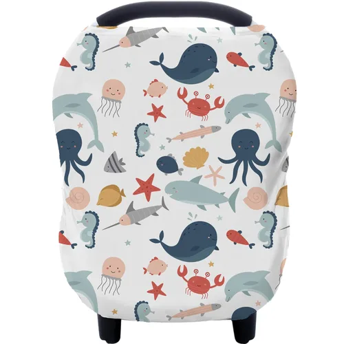 Vista 21 de Fundas de toldo para asiento de automóvil para lactancia - Fundas de asiento de automóvil para bebés, funda de lactancia multiusos, regalos
