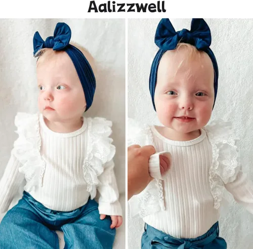 Vista 3 de Aalizzwell Conjunto de pantalones anchos de otoño para niñas recién nacidas