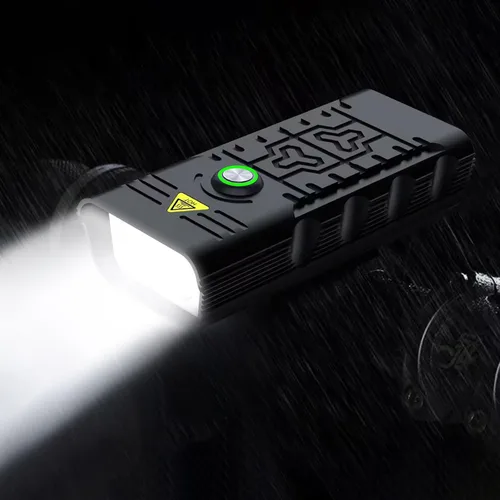 Vista 9 de Luces de bicicleta, 17 LED de 4800 lúmenes, luz de bicicleta con 4 modos, 10000 mAh USB recargable luz de bicicleta para bicicleta con pantalla