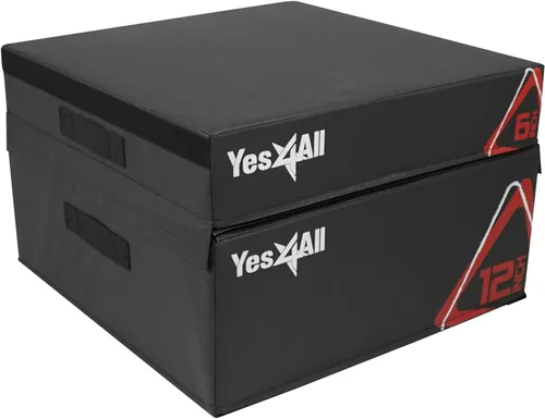 Vista 11 de Yes4All Caja pliométrica ajustable de espuma suave, entrenador de saltos - Para ejercicios pliométricos y acondicionamiento, múltiples variaciones