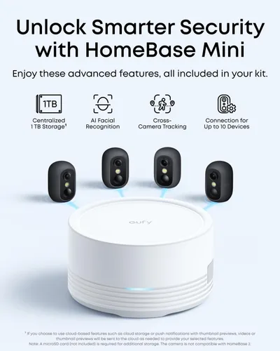 Vista 6 de eufy Security eufyCam C35 - Kit de 4 cámaras, cámara inalámbrica para Negro