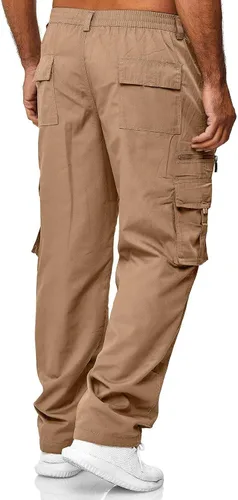 Vista 3 de Pantalones cargo para hombre, pantalones de secado rápido, pantalones de yoga ligeros para playa, para ejercicio, fitness, overol, pantalones