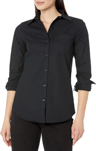 Vista 10 de Amazon Essentials Camisa Oxford elástica de manga larga con botones para mujer (disponible en tallas extragrandes)