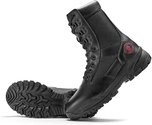 Vista 3 de ROCKROOSTER VEGA - Botas tácticas para hombre de 8 pulgadas ligeras de combate al aire libre suela de goma