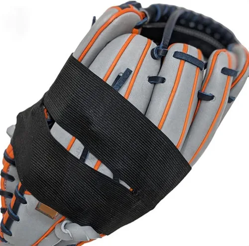Vista 2 de Garneck 4 piezas de correa para guantes de béisbol, accesorios deportivos, guantes de sóftbol, guantes de béisbol, banda envolvente, guante