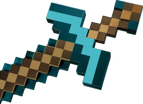 Vista 2 de Mattel Minecraft Transforming Diamond Sword & Pick-Axe