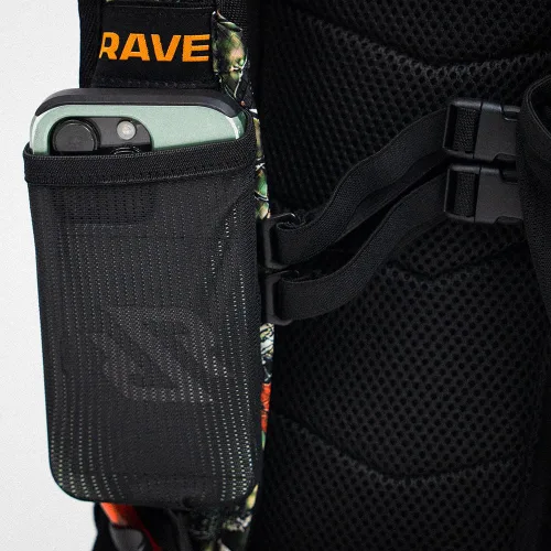 Vista 5 de RAVERUNNER Mochila de agua Dino Festival – Hidratación de doble cámara – Mochila de agua aislada de 3 litros para raves, festivales, senderismo