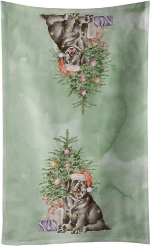 Vista 67 de Caroline's Treasures Toalla de cocina Christmas English Bulldog #2, 15 X 28, multicolor