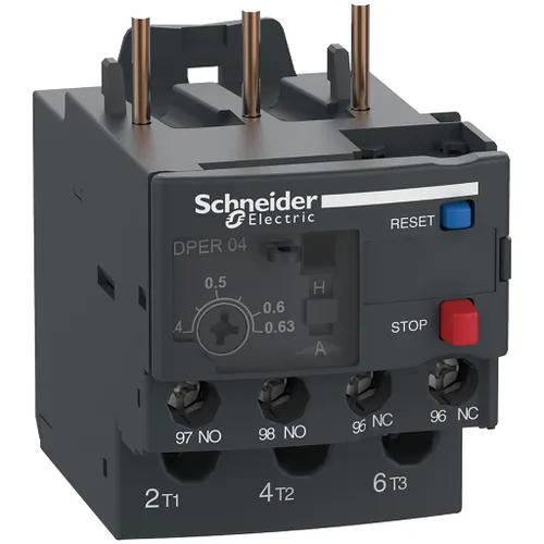Vista 16 de Schneider Electric DPER32 Easy TeSys Relé de sobrecarga térmica con reinicio manual/automático, terminales de abrazadera de tornillo Se utiliza