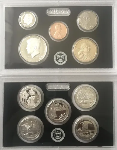Vista 3 de 2018 S US Silver Proof Set Hermoso Cameo Final Prueba