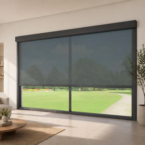 Vista 10 de ZSHINE Persianas enrollables motorizadas para patio al aire libre