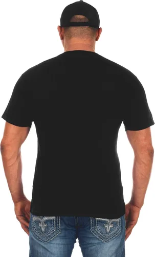 Vista 3 de JH DESIGN GROUP Camiseta de manga corta para hombre Dodge Charger Silhouette con cuello redondo