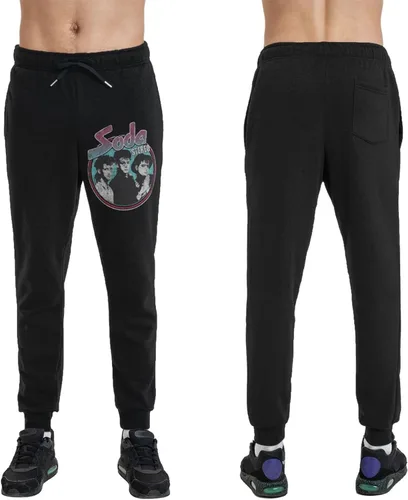 Vista 4 de Soda Stereo Long Pants Mens Casual Workout Sweatpants Drawstring Waist Trousers