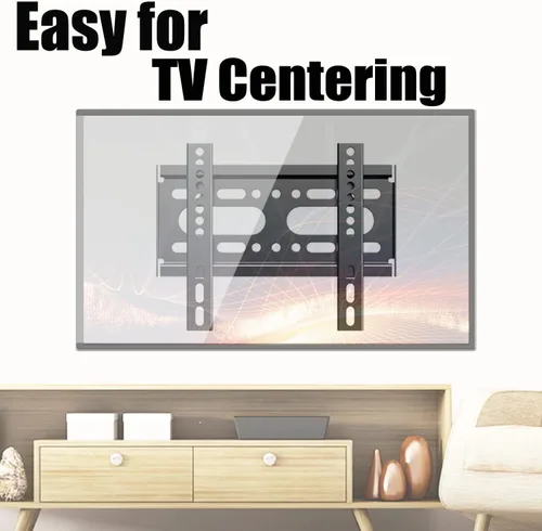 Vista 7 de Soporte fijo para monitor de TV para la mayoría de monitores de TV curvados planos de 14-42 pulgadas de 19, 24, 32, 40 pulgadas, montaje