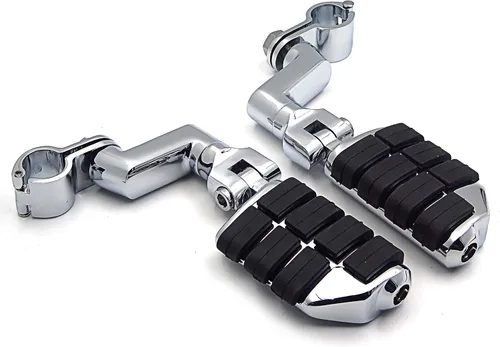 Vista 5 de XKH - Abrazaderas de autopista de 1 pulgada compatibles con V-STAR Roadstar KAWASAKI VULCAN cromadas [B010WLAUJ2]