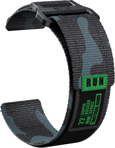 Vista 5 de CARBINOX Correa duradera de 0.866 in compatible con relojes inteligentes ajustables, ajuste seguro
