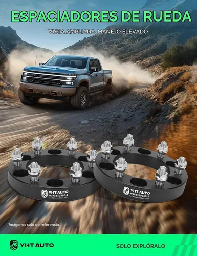 Vista 2 de YHTAUTO Espaciadores de rueda de 6x5.5 pulgadas de 1 pulgada compatibles con modelos INFINITI, Nissan, QX4, QX56, Frontier, Armada, Pathfinder