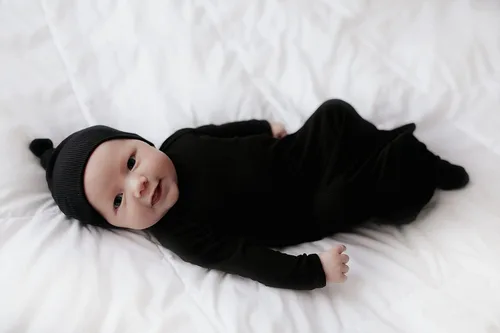 Vista 104 de Three Little Tots Vestido de corbata anudada para bebé recién nacido - Bebé