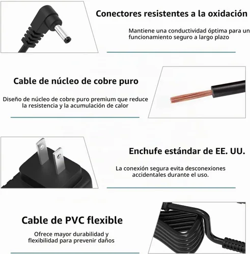 Vista 5 de Cargador portátil 12V 2A para Gateway GWTC116 GWTN156 GWNC21524