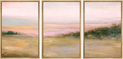 Vista 96 de SIGNWIN Lienzo enmarcado para pared, juego de arte tranquilo con reflejo de lago, acuarela, montaña y agua, ilustraciones modernas, arte abstracto