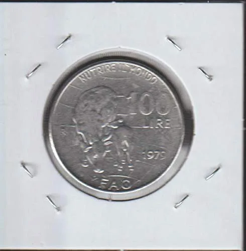 Vista 2 de 1979 IT Classic Head Left 100 Lire Choice Acerca de los detalles no circulados