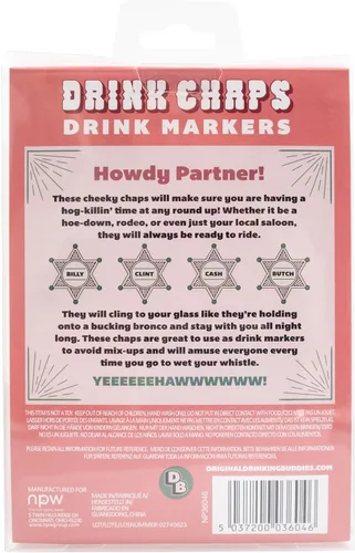 Vista 9 de NPW - Drinking Buddies - Marcador para copas de cóctel y vino, Chapas