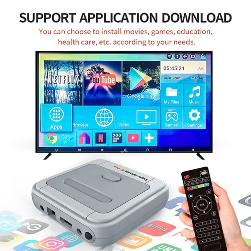 Vista 2 de HJKPM PS1 Retro Plug and Play Video Game Console Retropie Raspberry Pi 4 32GB Super Emulator Built-in 7000 Classic Games Support PS1 PSP N64 SFC NES