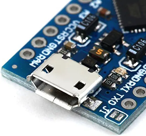 Vista 5 de HiLetgo 3 unids Atmega32U4 5 V 16 MHz Bootloadered IDE Micro USB placa de desarrollo microcontrolador compatible con Arduino Pro Micro Serial