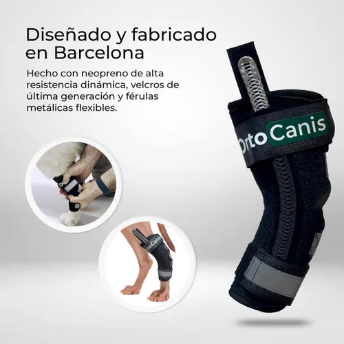 Vista 4 de Ortocanis Férula de Hock para perros - inmoviliza. Protege. Apoya el tobillo - Férulas flexibles extraíbles.