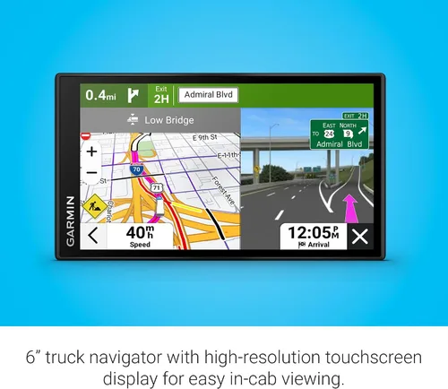 Vista 3 de Garmin dēzl™ OTR620, navegador GPS para camiones de 6