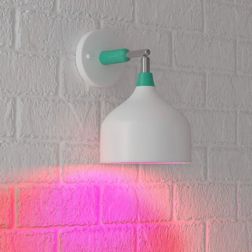 Vista 3 de Amazon Basics Bombillas LED A19 color rojo para fiestas, equivalente a 60 W, eficiencia energética de 9 W, base estándar E26, no regulable, vida