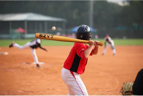 Vista 4 de Bate de béisbol de madera de 25 pulgadas, 29 pulgadas, 33 pulgadas, bate de sóftbol de defensa propia, defensa del hogar, amarillo ligero