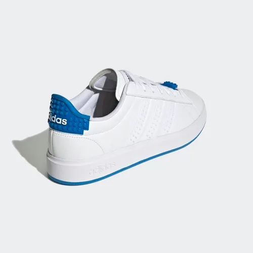 Vista 5 de adidas Grand Court x Lego 2.0 - Zapatos para hombre, color blanco, talla 8.5, Nube BlancoNube BlancoAzul Shock
