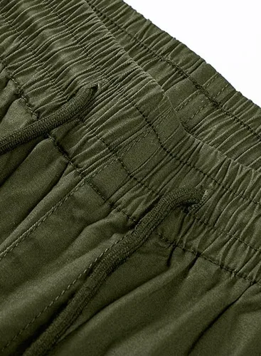 Vista 7 de JMIERR Mens Casual Cargo Pants Elastic Waist Drawstring Stretch Relaxed Fit Tactical Joggers Work Pants Multi Pockets