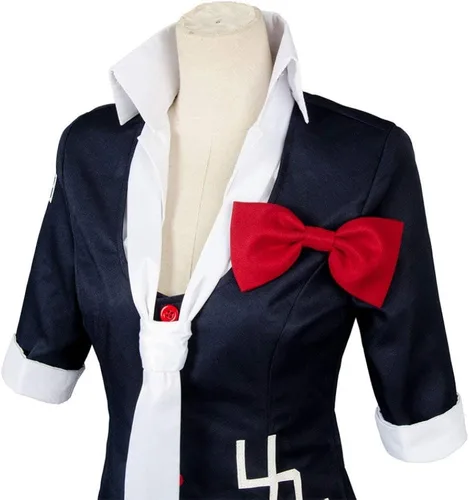 Vista 6 de Cosplay Life Junko Enoshima Danganronpa - Disfraz de poliéster para cosplay