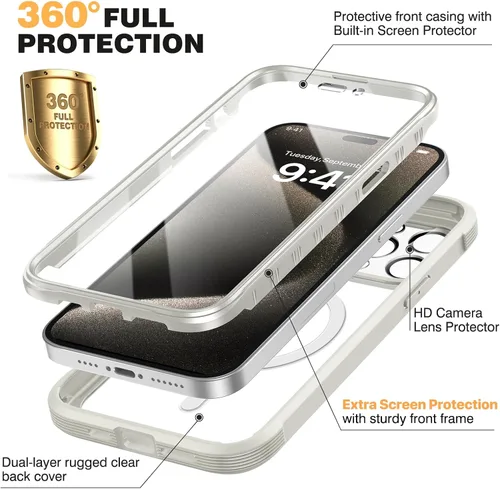 Vista 795 de DIACLARA - Funda transparente compatible con iPhone XR 6.1 pulgadas 2018