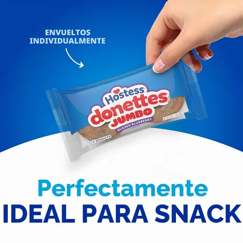 Vista 5 de Hostess - Donettes jumbo glaseadas de arándanos (paquete de 8 unidades)