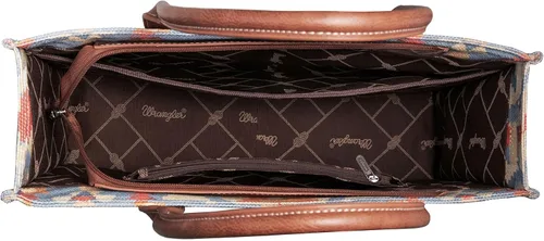 Vista 4 de Wrangler Tote Bag for Women Boho Aztec Purses with Signature Guitar Strap