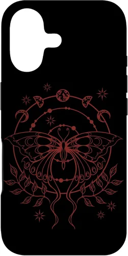 Vista 32 de Alt Emo Fairy Grunge Fairycore Goth Moth Moon Phases Case for iPhone 16