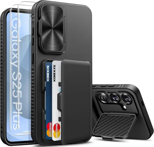 Vista 29 de para Samsung Galaxy S25 Funda, Compatible con MagSafe y Soporte Integrado y Grado Militar de Resistencia a Caídas, Funda Magnética Translúcida