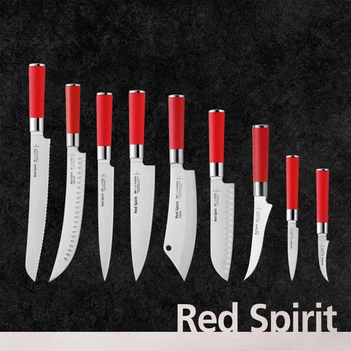 Vista 4 de F. DICK - Cuchillo de chef Red Spirit - Cuchillo de cocina con hoja de 5.9'' y 56 HRC - Ideal para cortes precisos - Cuchillo versátil - Certificado