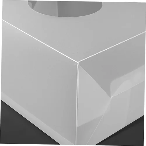 Vista 4 de Caja de plástico para rifa, caja de boletos, caja de sugerencias vacía, caja de donación, caja organizadora de escritorio para concurso de votación