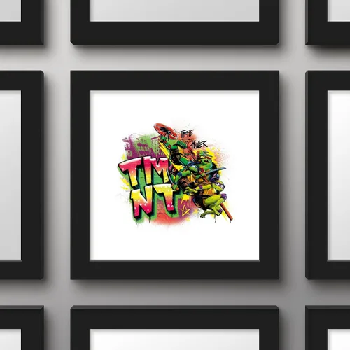 Vista 2 de Trends International Gallery Pops Nickelodeon Teenage Mutant Ninja Turtles: Mutant Mayhem - Póster de pared de graffiti de poder de tortuga, 12 x 12
