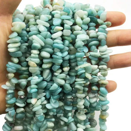Vista 29 de Cuentas de ágata india de 0.197-0.315 in para la fabricación de joyas, cristal curativo de forma irregular, suministro de cuentas sueltas, paquete