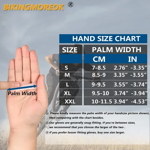 Vista 6 de Guantes de ciclismo guantes de bicicleta guantes de ciclismo para hombres y mujeres guantes de bicicleta de montaña de medio dedo guantes